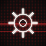Automation: a stylized gear over a grid of numbers